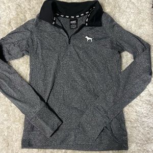 Victoria’s secret gray quarter zip up sweatshirt